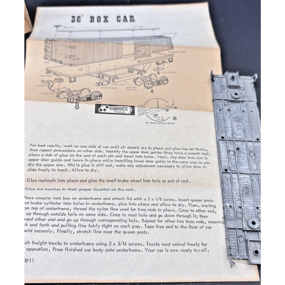 Roundhouse HO Gauge 36' Box Car Virginia & Truckee Nevada Railway w/Original box - Picture 6 of 16